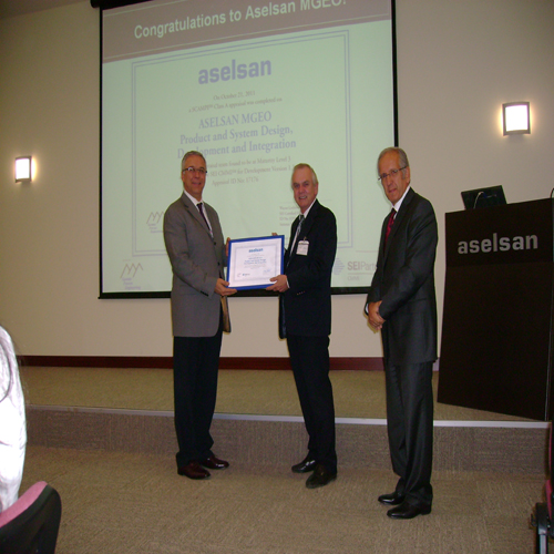 CMMI Maturity Level 3 Appraised by SCAMPI v1.3, Aselsan MGEO Group obtained CMMI v1.3 Level.