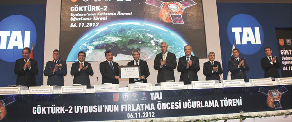 Göktürk-II was sent off to China from TAI Premises