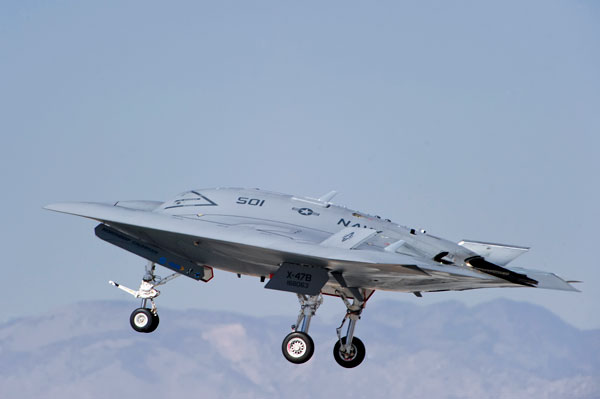 Northrop Grumman, U.S. Navy Complete First Arrested Landing of a Tailless Unmanned Aircraft Aboard an Aircraft Carrier