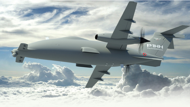 Piaggio Aero Industries Unveils at the 2013 Paris Air Show the P.1hh “Hammerhead”