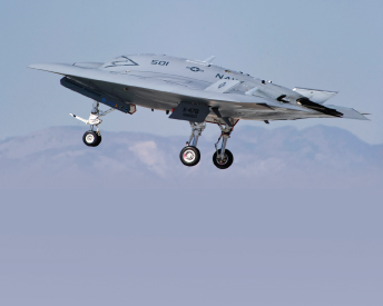 Northrop Grumman, U.S. Navy Complete First Arrested Landing of a Tailless Unmanned Aircraft Aboard an Aircraft Carrier