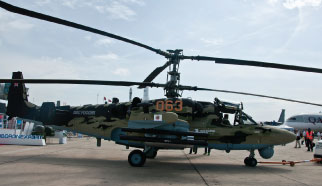 Kamov and Sagem Team up on Ka-52 Alligator Attack Helicopter