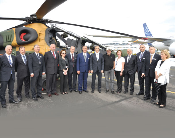 Agenda in Mind, Turkish Delegation Attends the Farnborough Air show