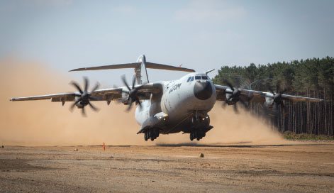 A400M Demonstrates Sand Runway Capability