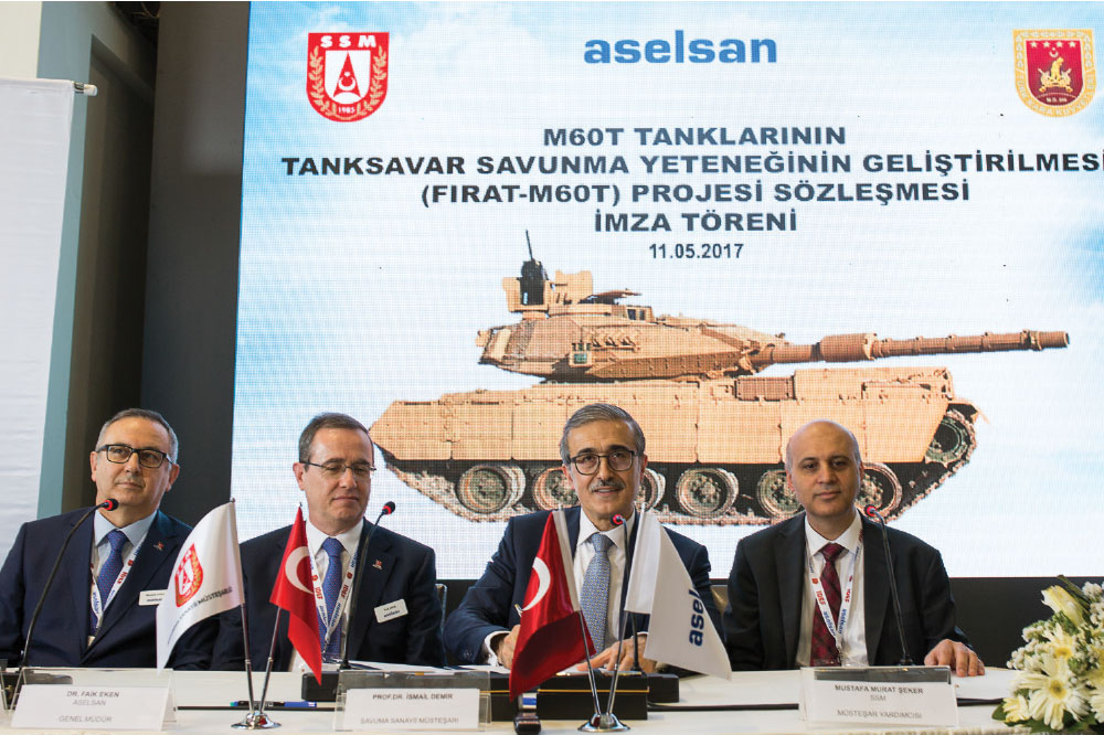 Aselsan and SSM Signed Contract for the Modernization of M60T Tanks