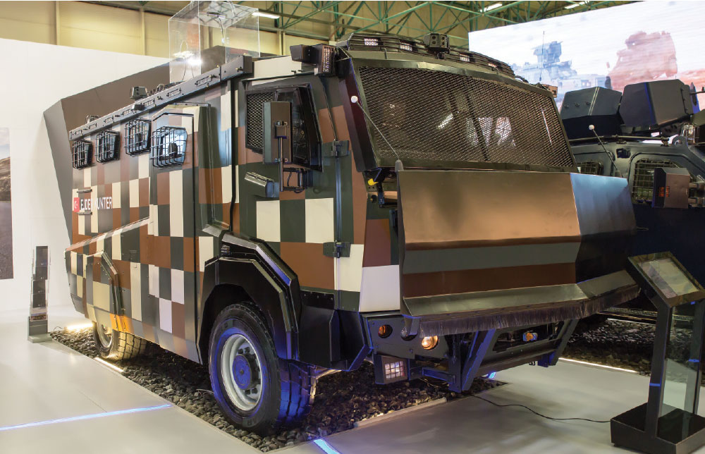 Wired Multi-Rotor UAV System Integrated on Nurol Makina’s Armored Vehicles