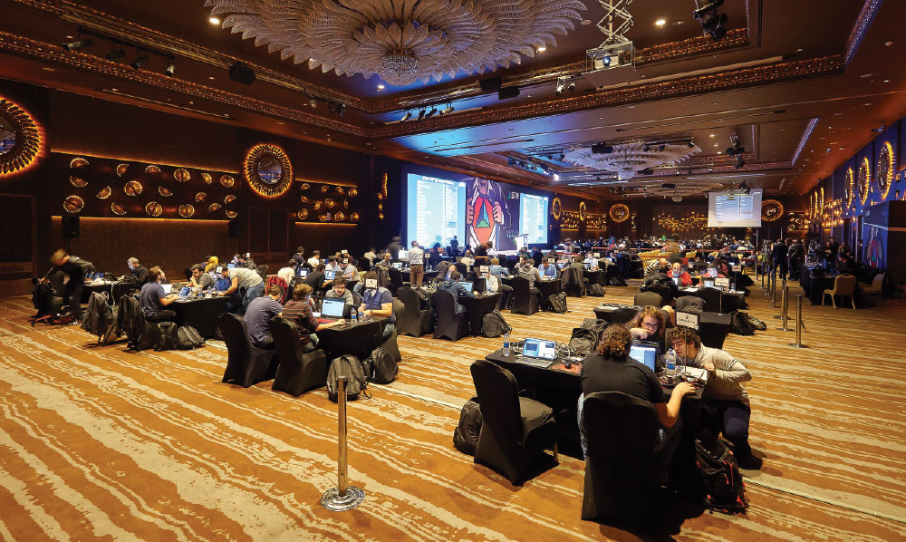 White-Hat Hacker Teams Capture the Flag in CTF Cyber Security Competition