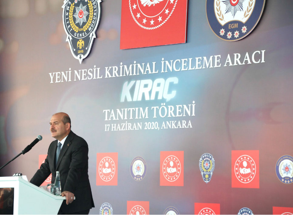 Criminal Investigation Vehicle ‘KIRAÇ’ Introduced to the Minister of Interior