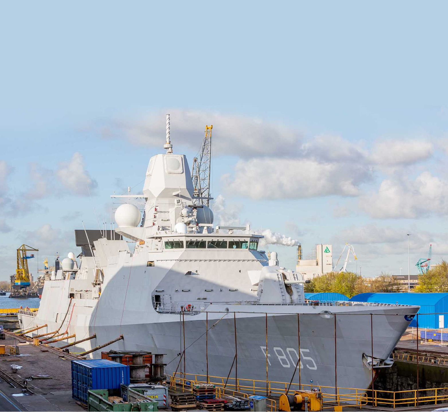 Damen Shiprepair Amsterdam Readies HNLMS Evertsen for Voyage to Japan