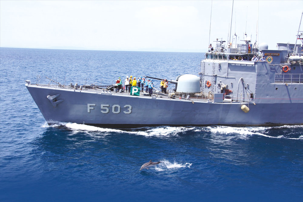 MKEK Displayed the Scale Model of Its 76mm Naval Gun at the AE-2021/2 Turkish Defense Industry Exhibition