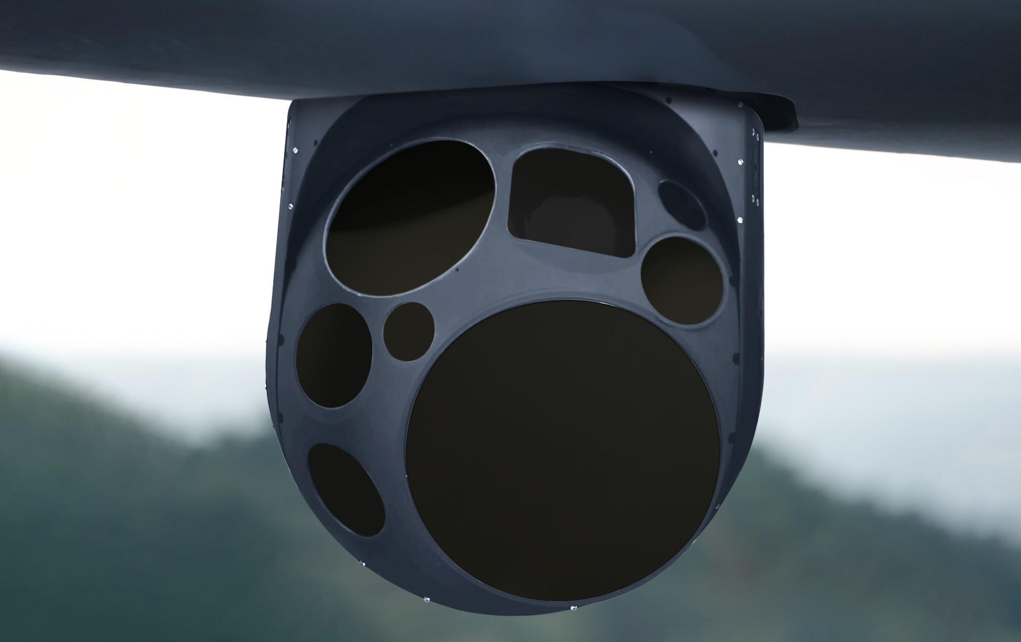 Aselsan is displaying for the first time MEROPS Air Surveillance and Targeting Gimbal at the Eurosatory 2022
