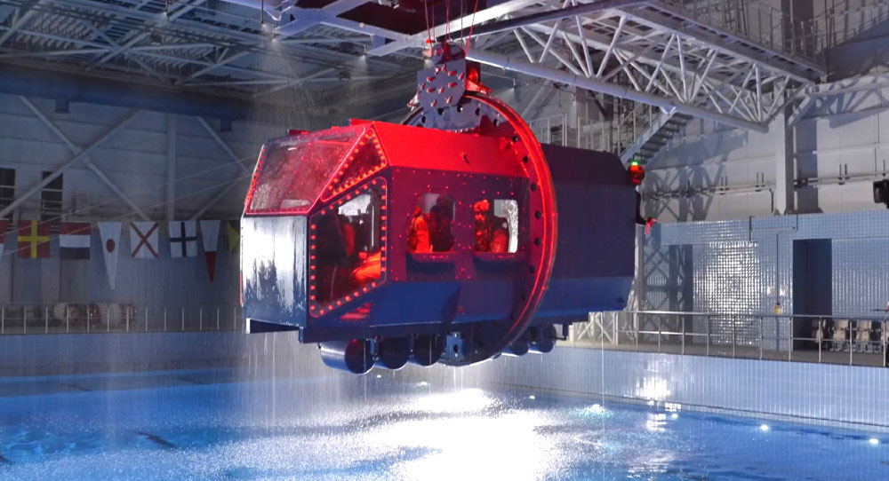 Helicopter Underwater Escape Training (HUET) Simulator Project Successfully Accomplished