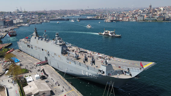 TCG Anadolu Visited by Some 290,000 People During April 17 - May 15