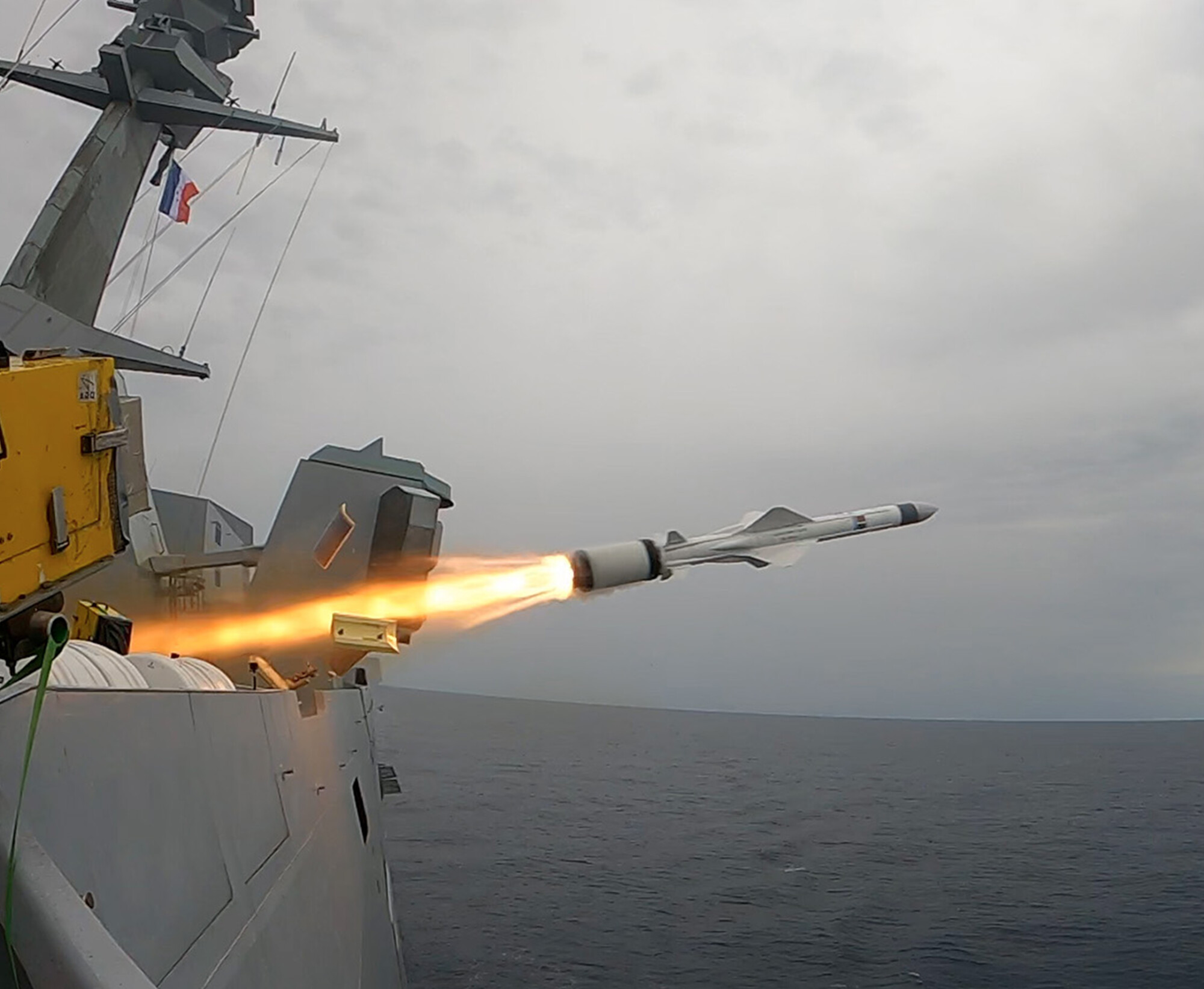 Successful Firing of New-Generation Exocet Missile from French Frigate