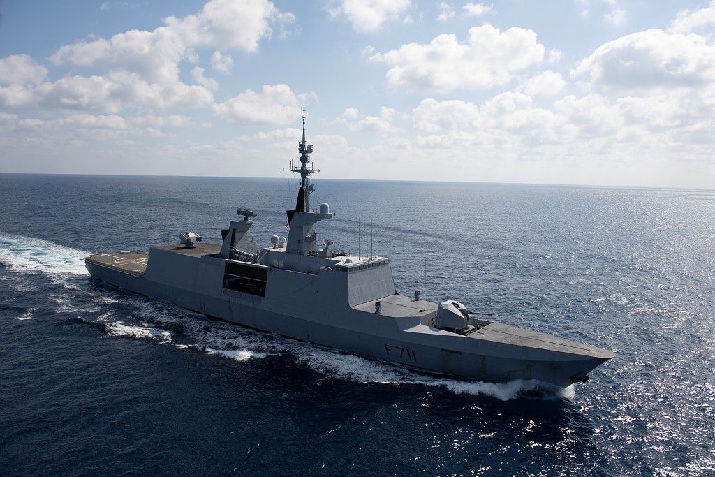 The French Navy frigate SURCOUF Arrived for a Port Call in İzmir