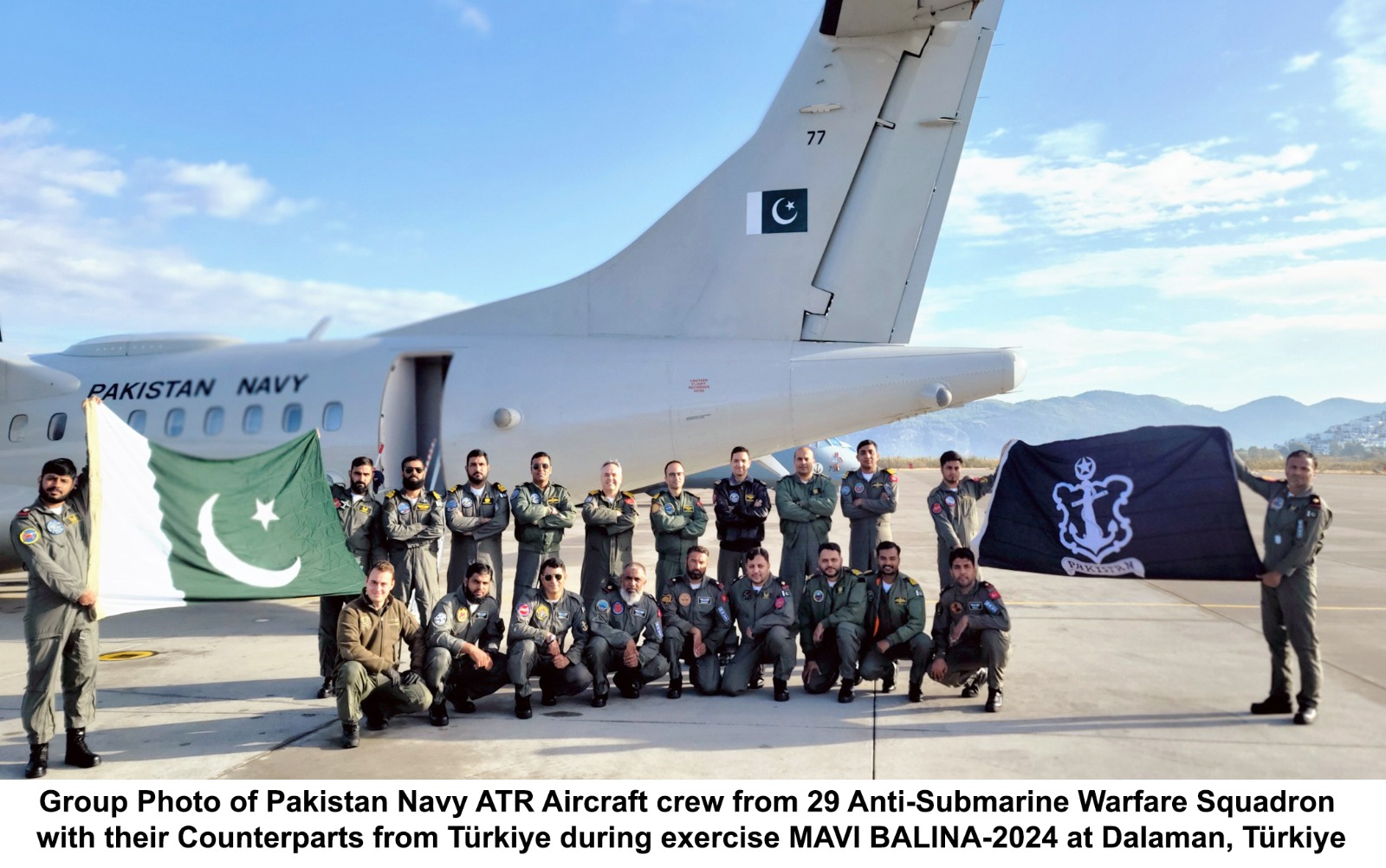 PAKISTAN NAVY ATR PARTICIPATES IN EXERCISE MAVİ BALİNA- 2024 AT DALAMAN, TÜRKİYE