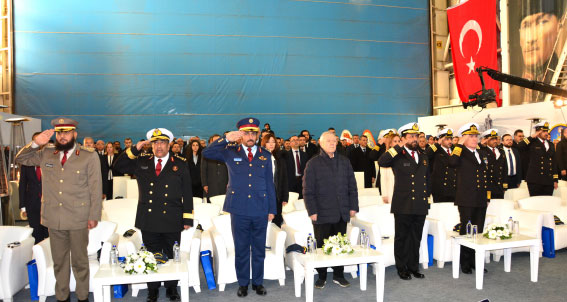 Keel Laying Ceremony of the Qatari Emiri Navy Guided Missile Fast Attack Crafts Held at DEARSAN Shipyard