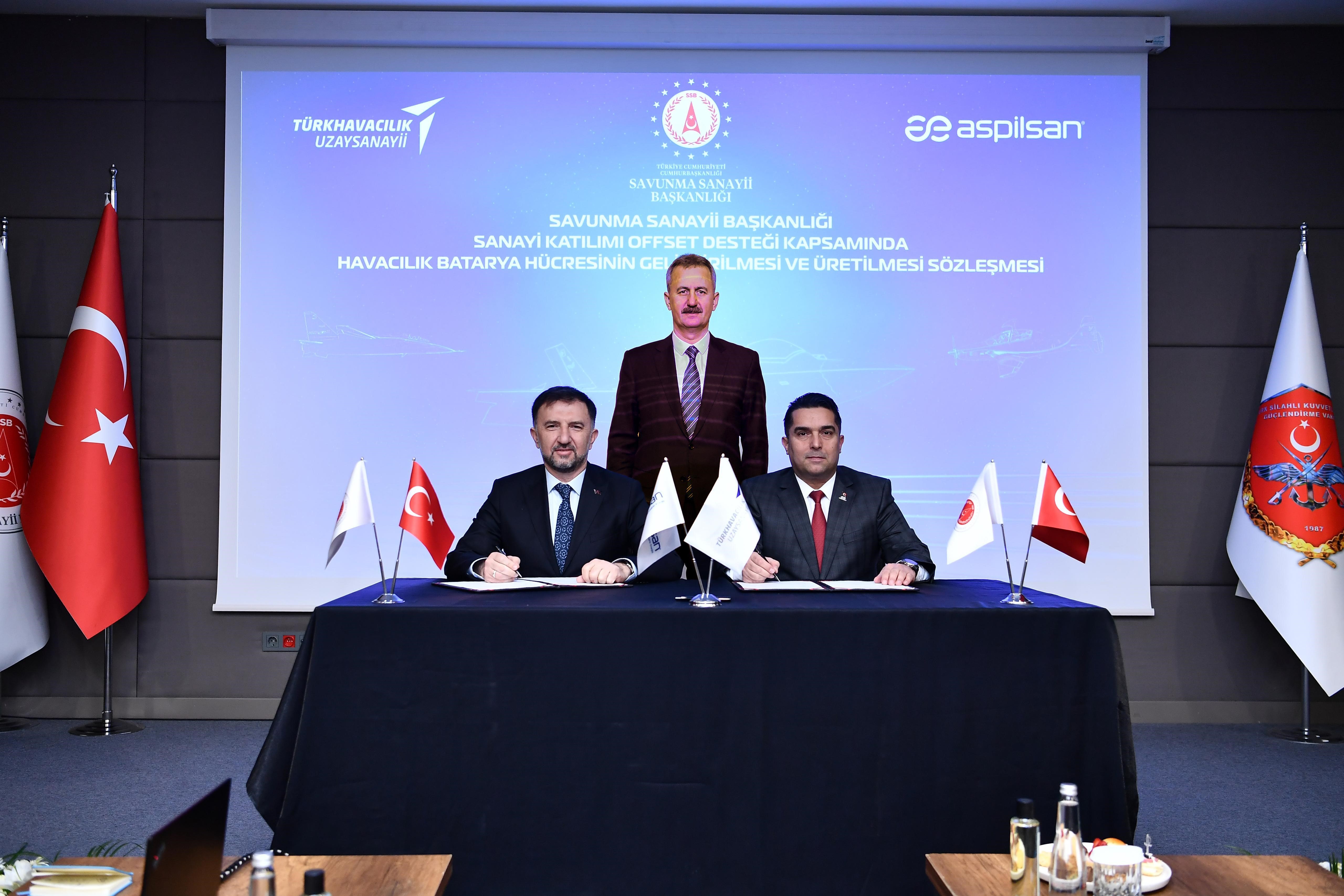 TUSAŞ and ASPİLSAN Enerji Signed an Agreement for the Development and Production of Aviation Battery Cells