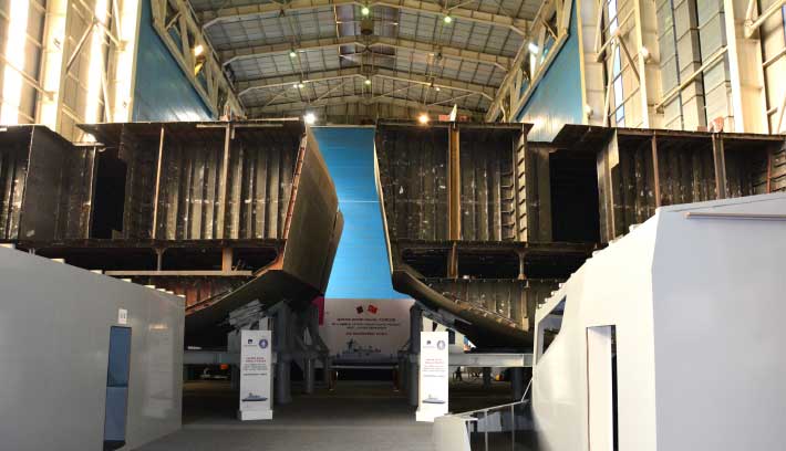 Keel Laying Ceremony of the Qatari Emiri Navy Guided Missile Fast Attack Crafts Held at DEARSAN Shipyard