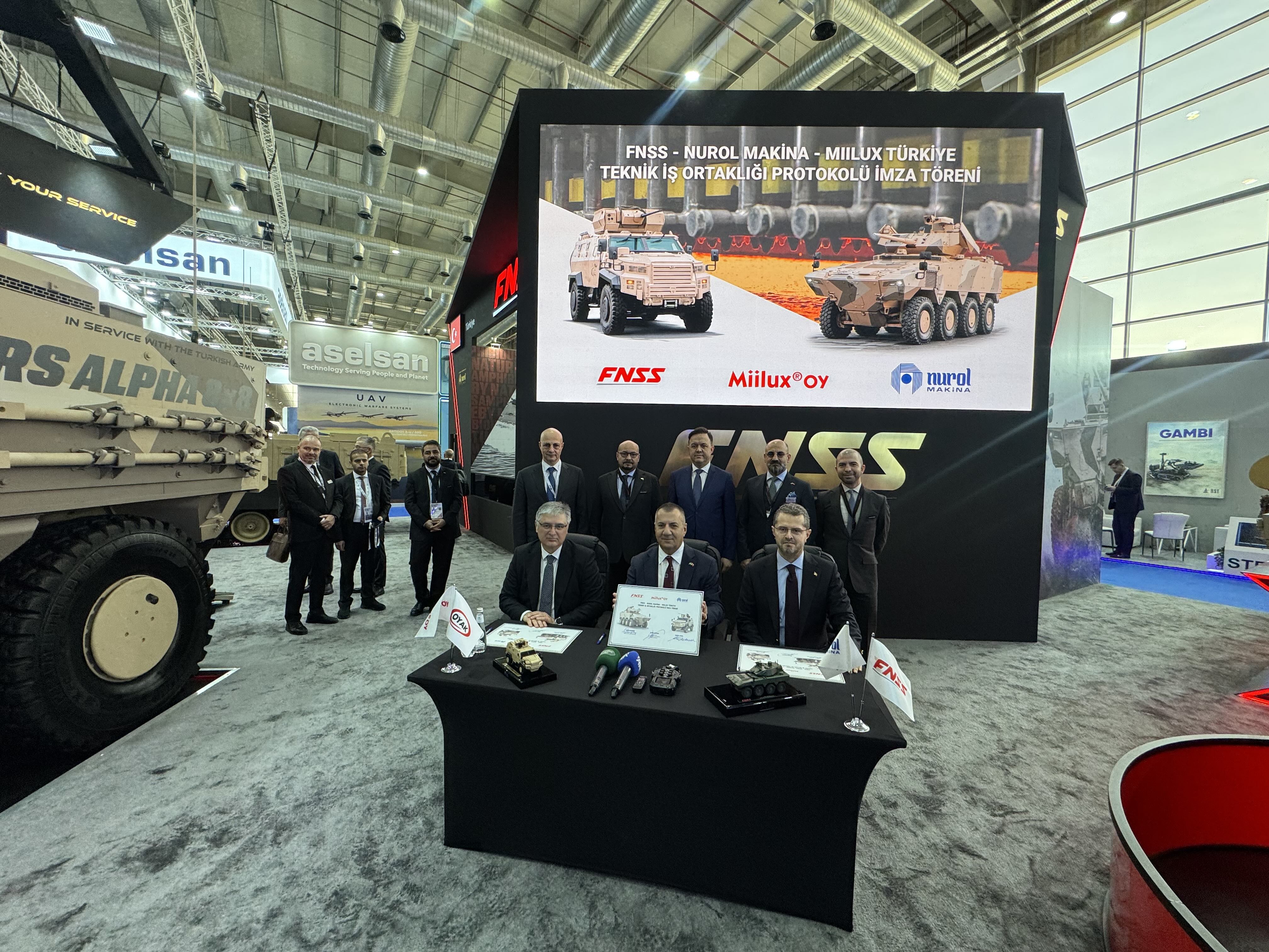 NUROL MAKİNA ve FNSS Platformları Miilux OYAK `in Yerli Zırh Çeliği ile Güçleniyor
