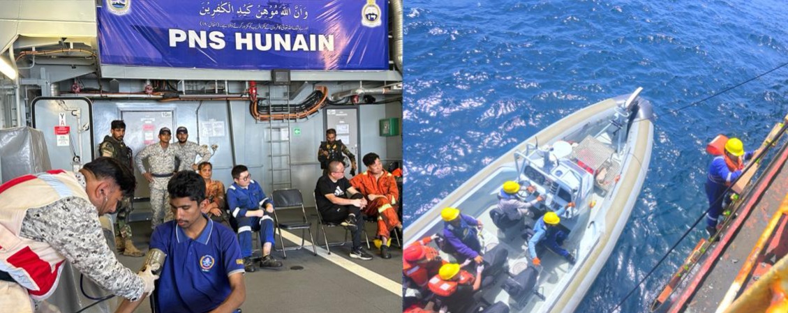 PAKISTAN NAVY CONDUCTS SUCCESSFUL SEARCH AND RESCUE OPERATION IN NORTH ARABIAN SEA